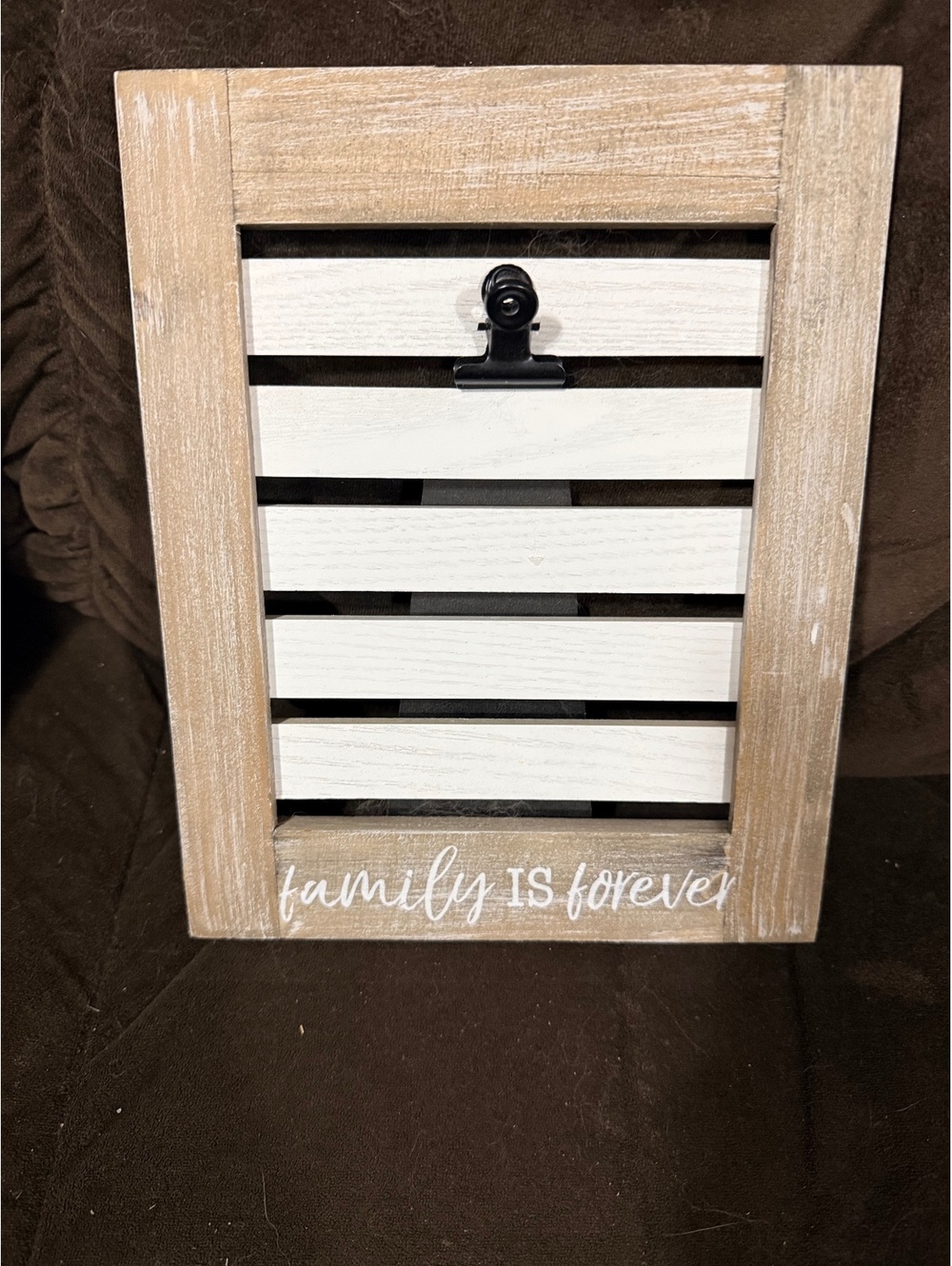 Wood ‘Family is Forever’ picture frame